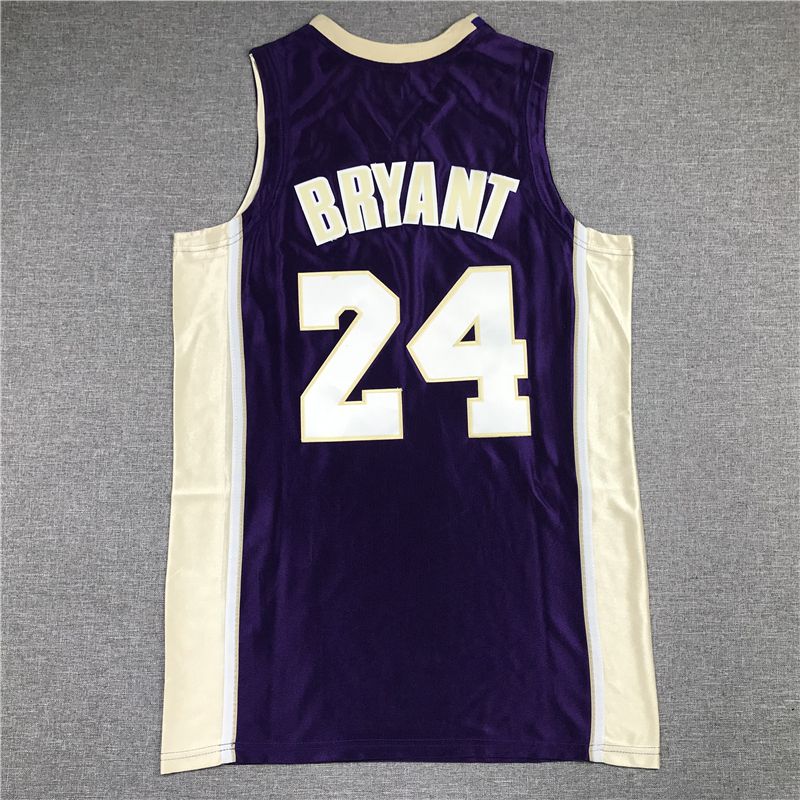 Men Los Angeles Lakers 24 Bryant purple Hall of fame NBA Jersey